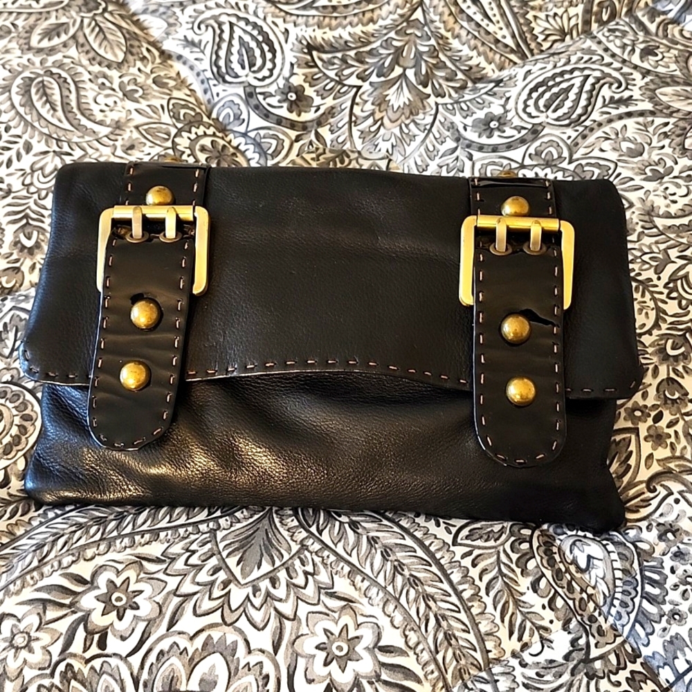 Carla Mancini Leather Bag w/Free Bag Converter